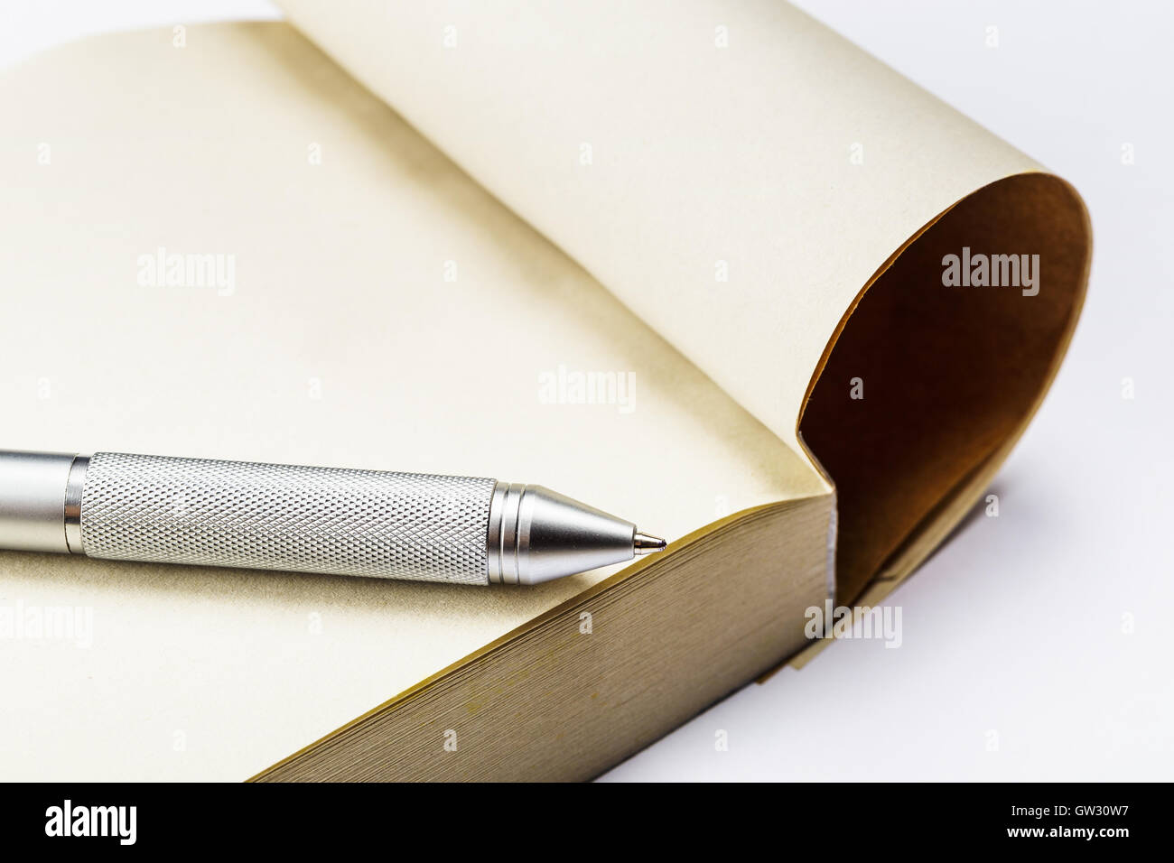 Memo pad and pen Stock Photo Alamy