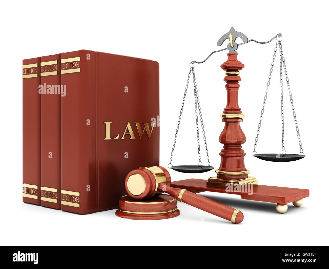 beautiful image of judicial attributes Stock Photo