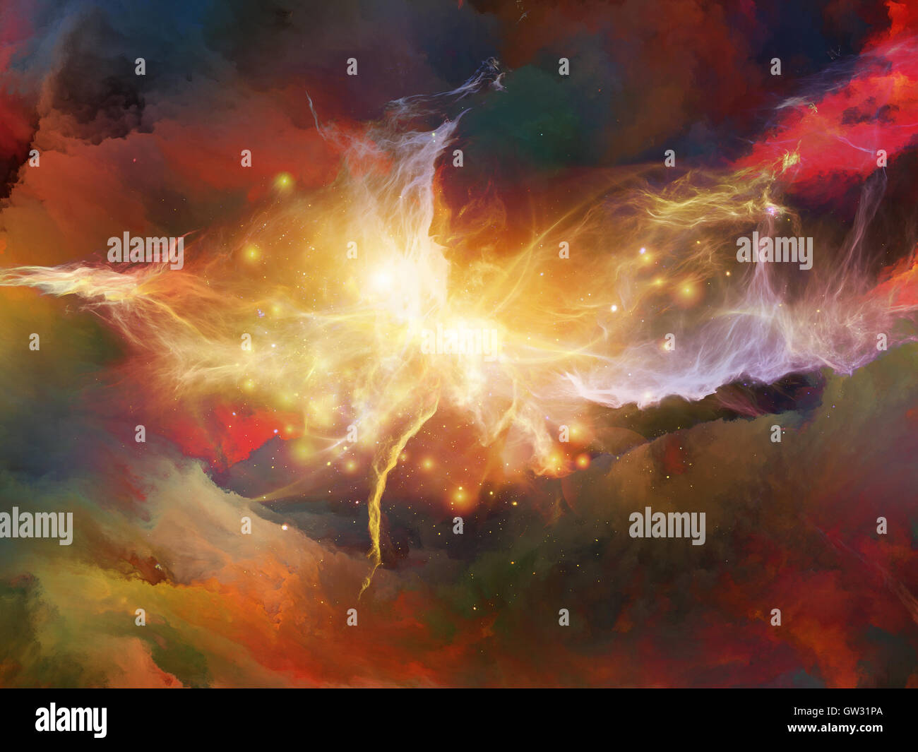 Unfolding of Colors Stock Photo - Alamy