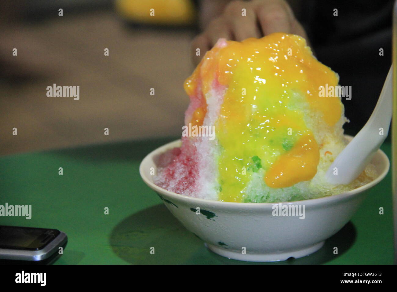 Kachang ice dessert in Singapore Stock Photo
