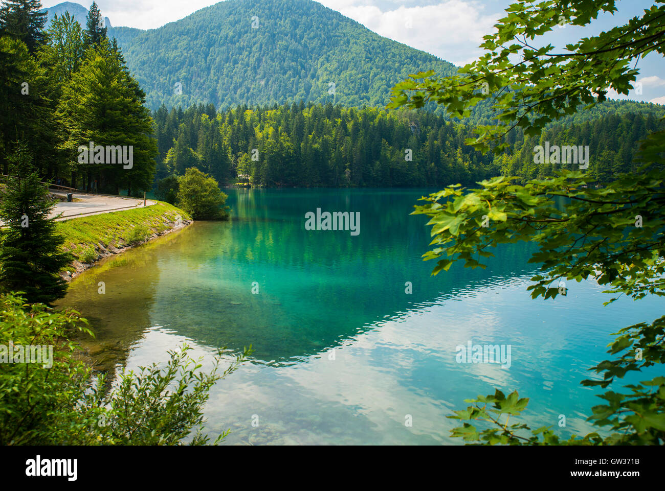 Laghi di Fusine / Fusine lakes / Belopeska jezera, Italy Stock Photo