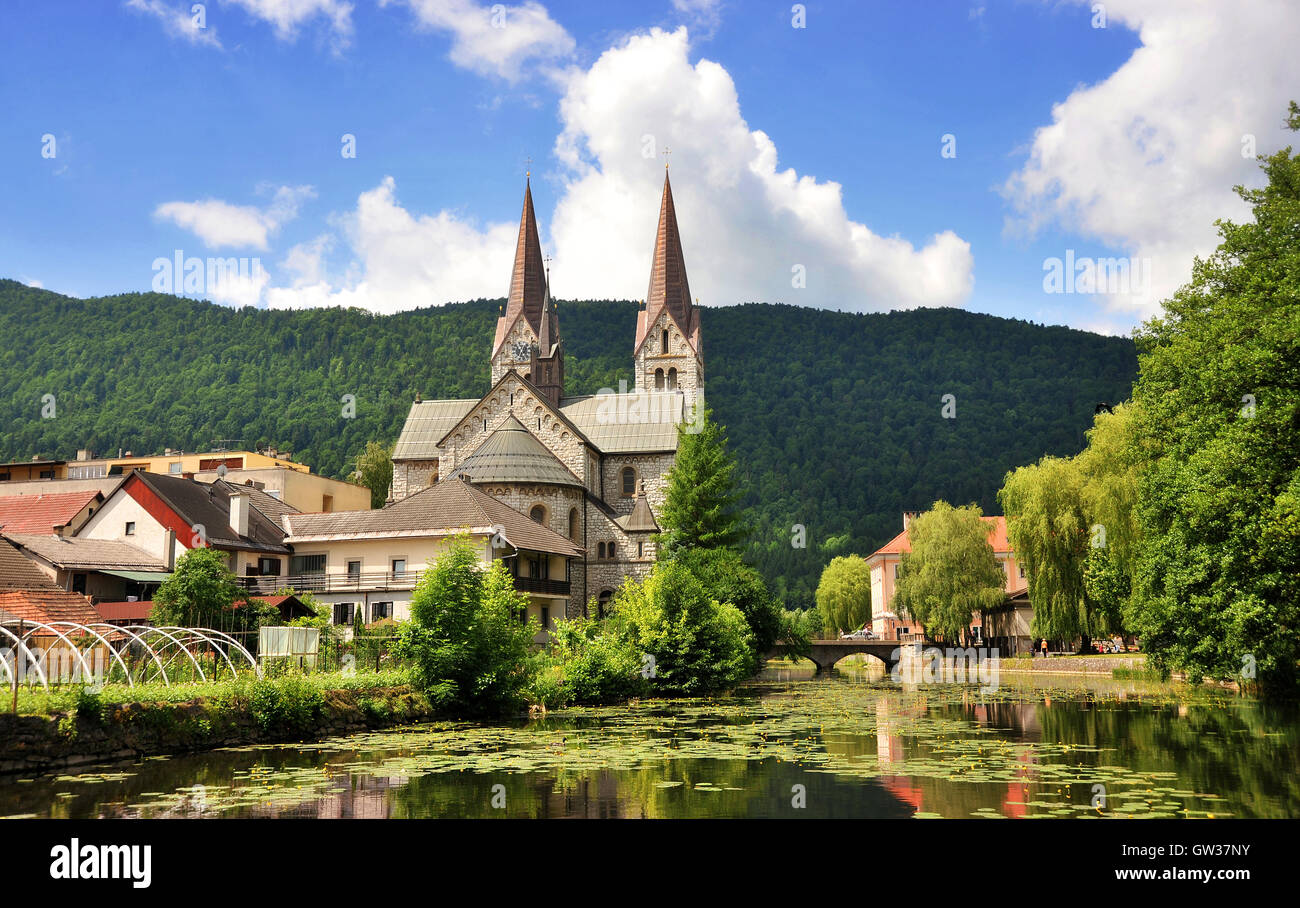 Kocevje town, Slovenia Stock Photo Alamy