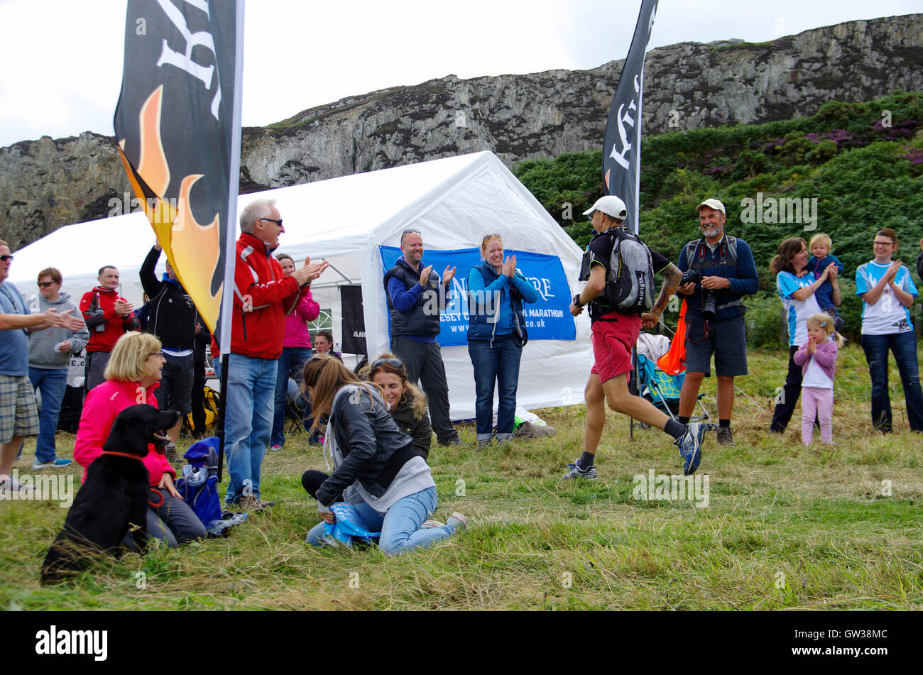 Runners, Ring o Fire, Ultra Marathon, Anglesey, Stock Photo