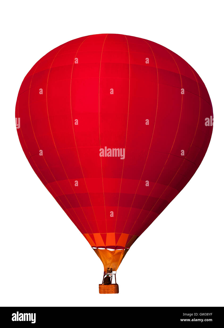 Colorful hot air balloon isolated on white background Stock Photo - Alamy