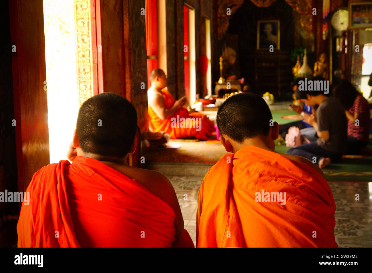 Buddhist Monk Teaching Temple High Resolution Stock Photography and ...
