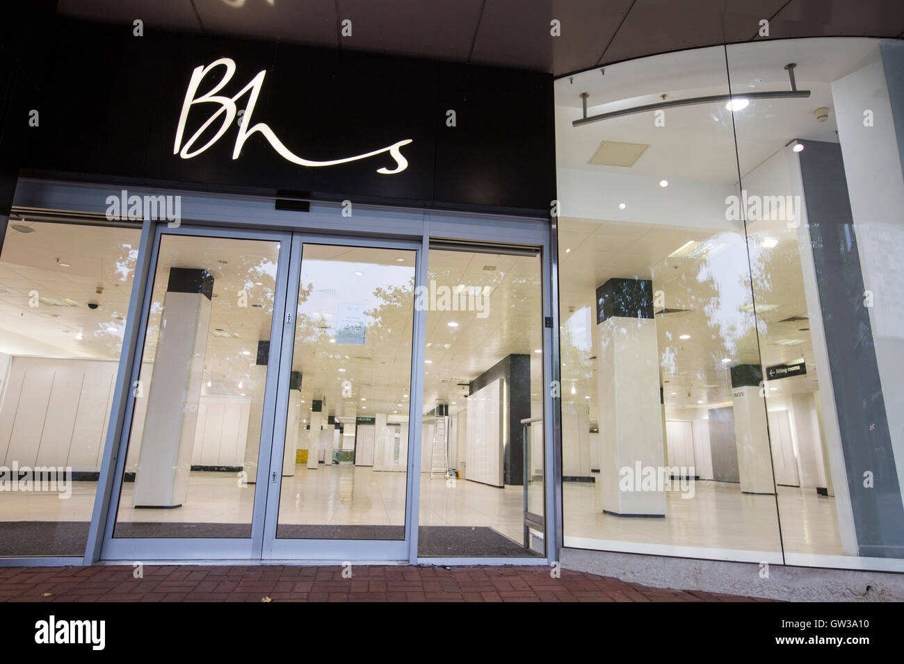 An empty BHS store in Solihull, West Midlands. Stock Photo