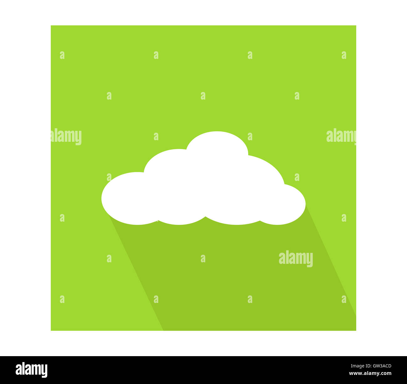 cloud icon in flat design Stock Photo - Alamy