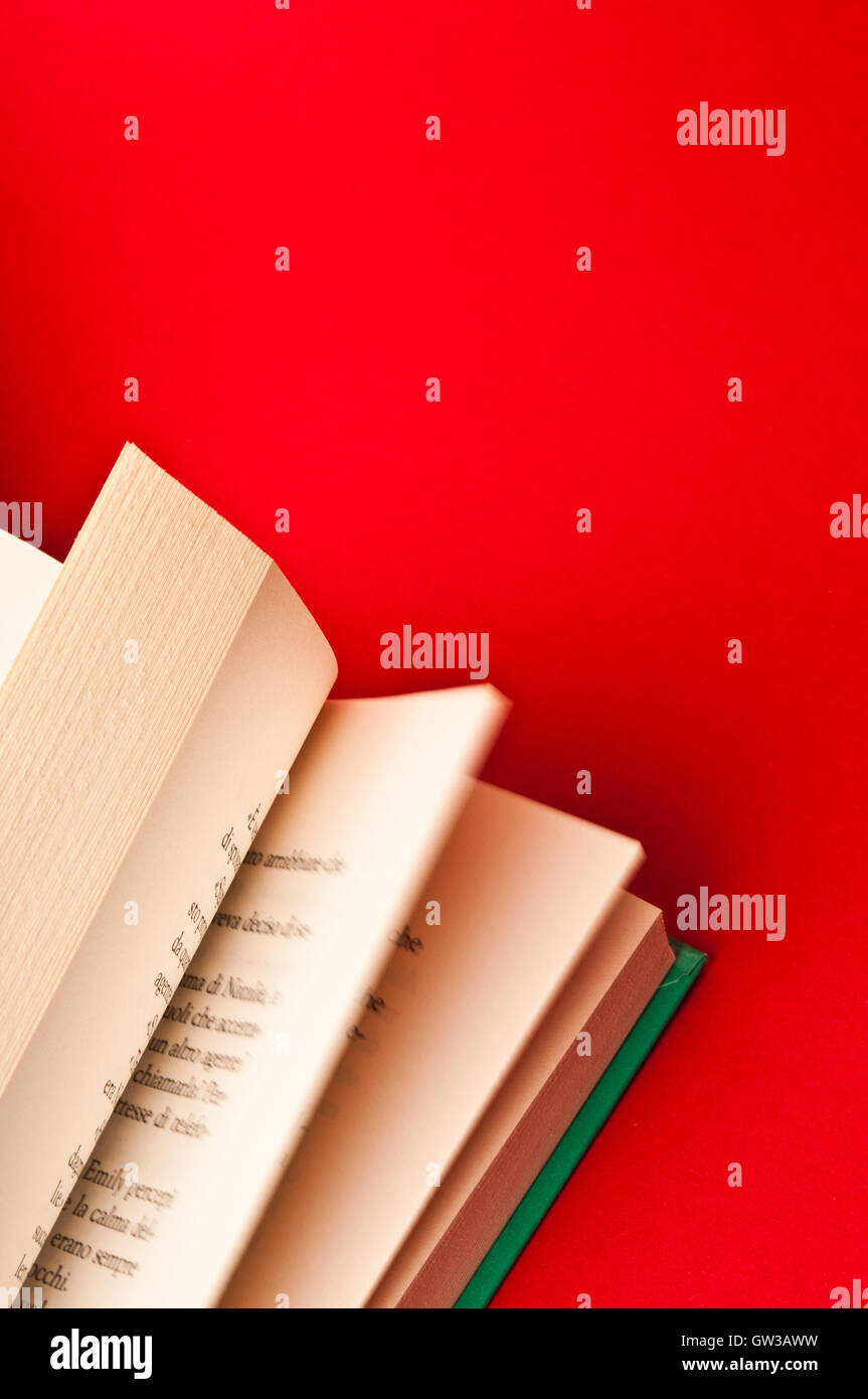 book pages flipped Stock Photo