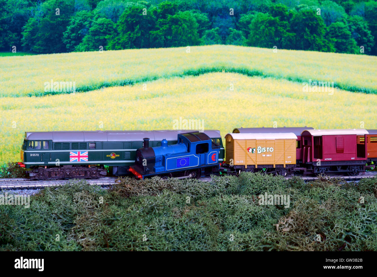 the eu gravy train of the european union concept picture following