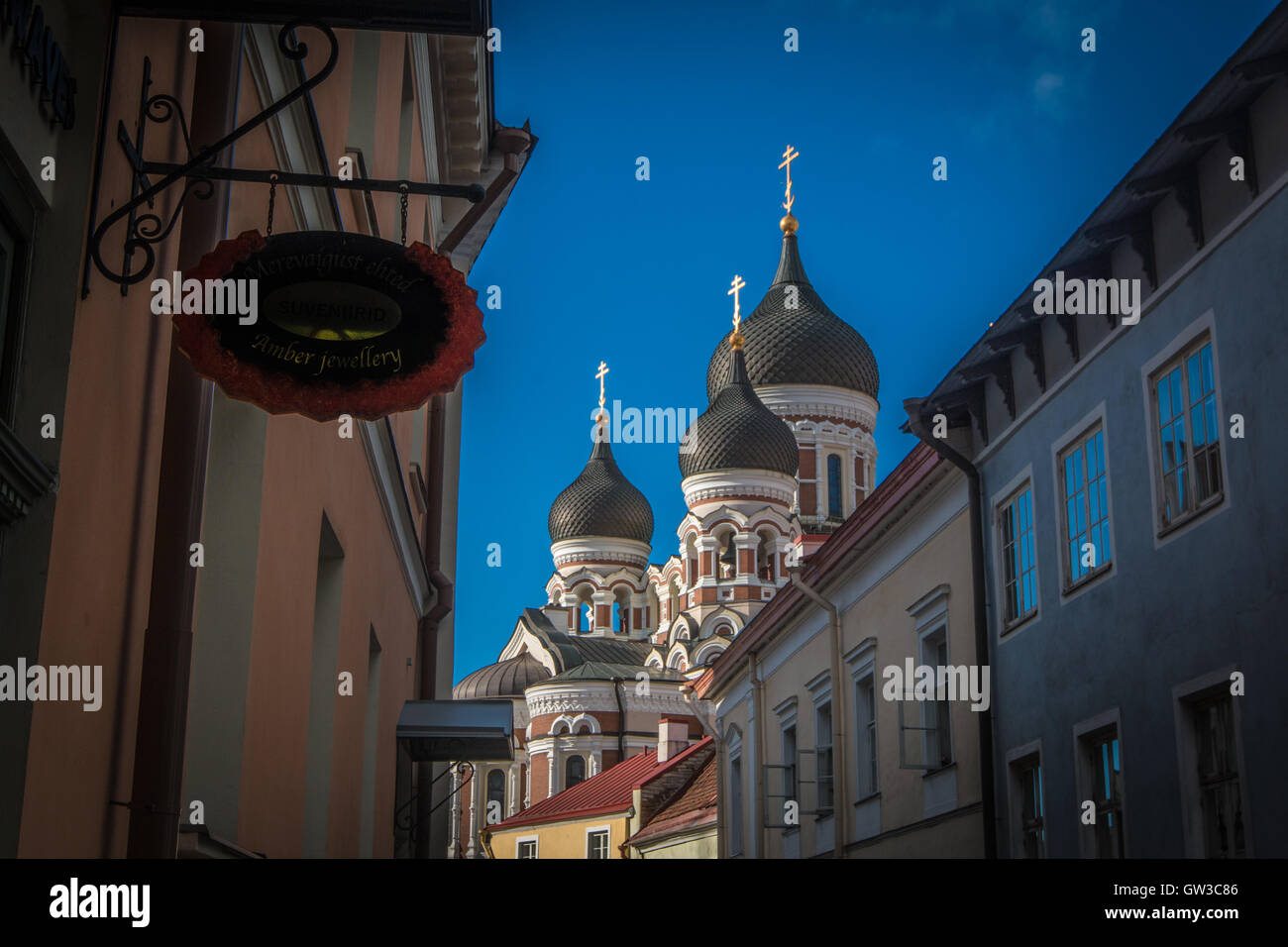 Alexander Nevsky Cathedral, Tallinn Estonia Stock Photo