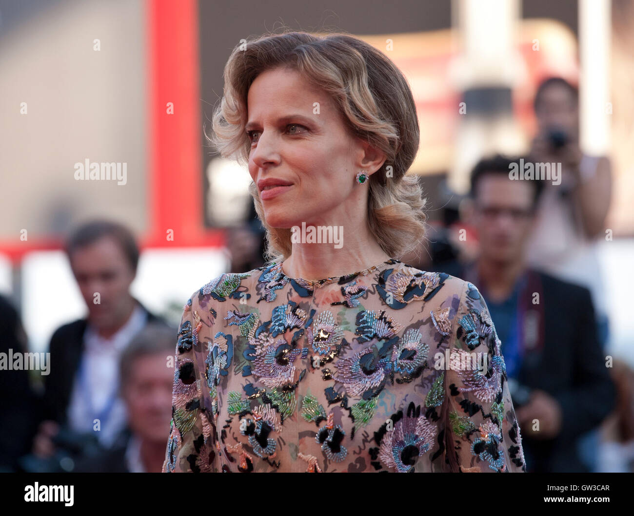Sonia Bergamasco at the premiere of the film The Young Pope at the 73rd Venice Film Festival, Sala Grande 2017 Stock Photo