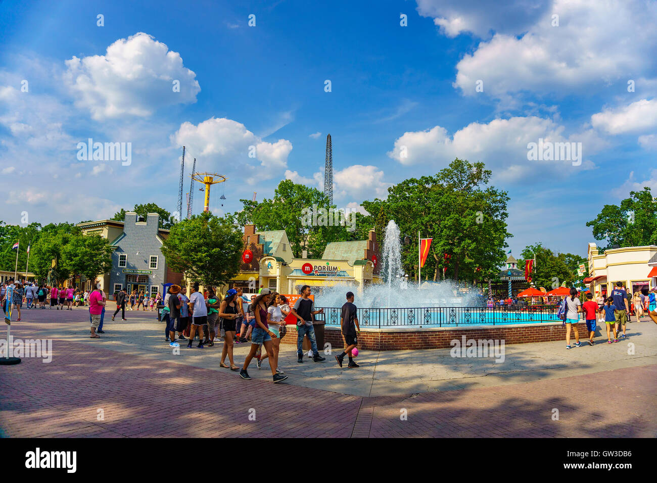 The Beautiful Six Flags Great Adventure Amusement Park New Jersey