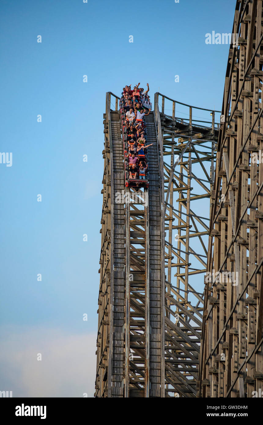 The beautiful Six Flags Great Adventure amusement park. New Jersey