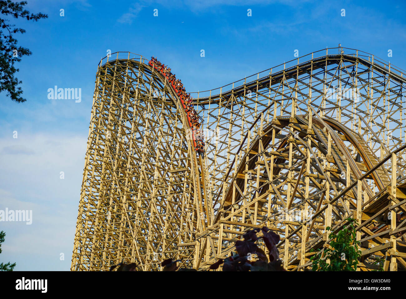 The beautiful Six Flags Great Adventure amusement park. New Jersey