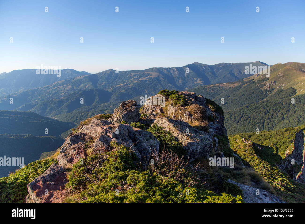 Detail of the Stara planina mountain in Serbia Stock Photo