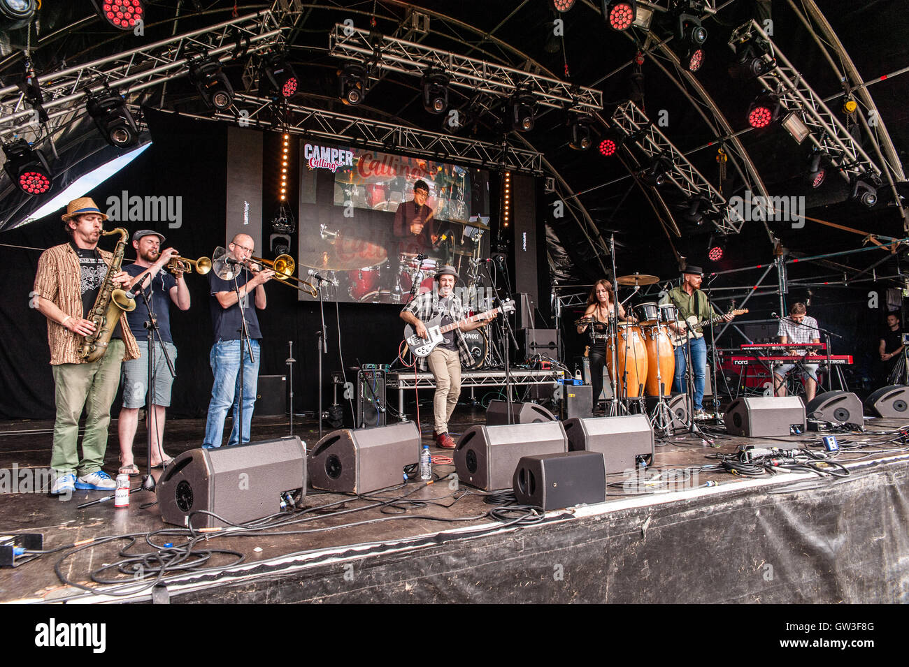 Buffalo Brothers play "The Lakeside Stage" Camper Calling, Ragley Hall ...