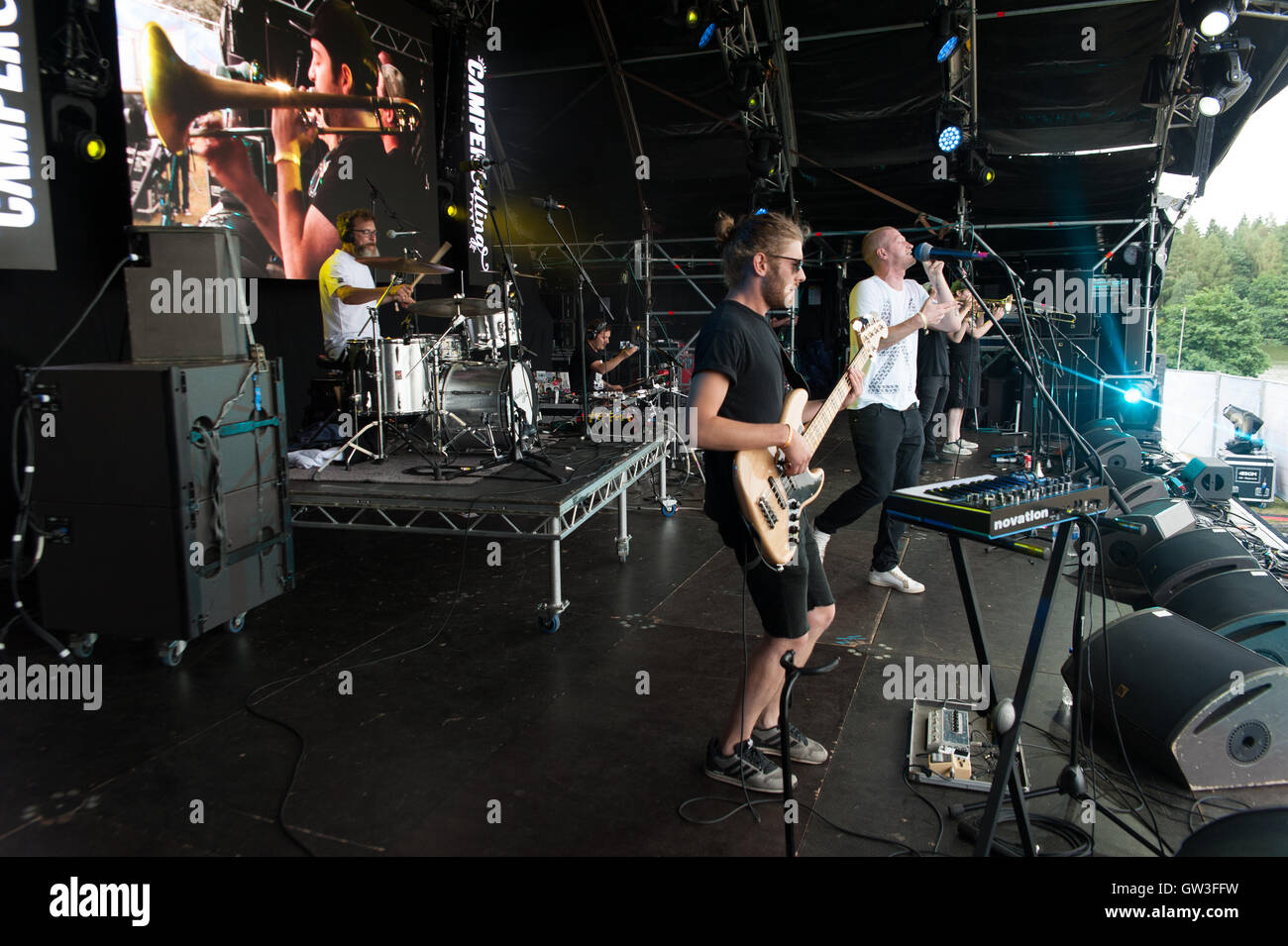 Lazy Habits play "The Lakeside Stage" Camper Calling, Ragley Hall ...