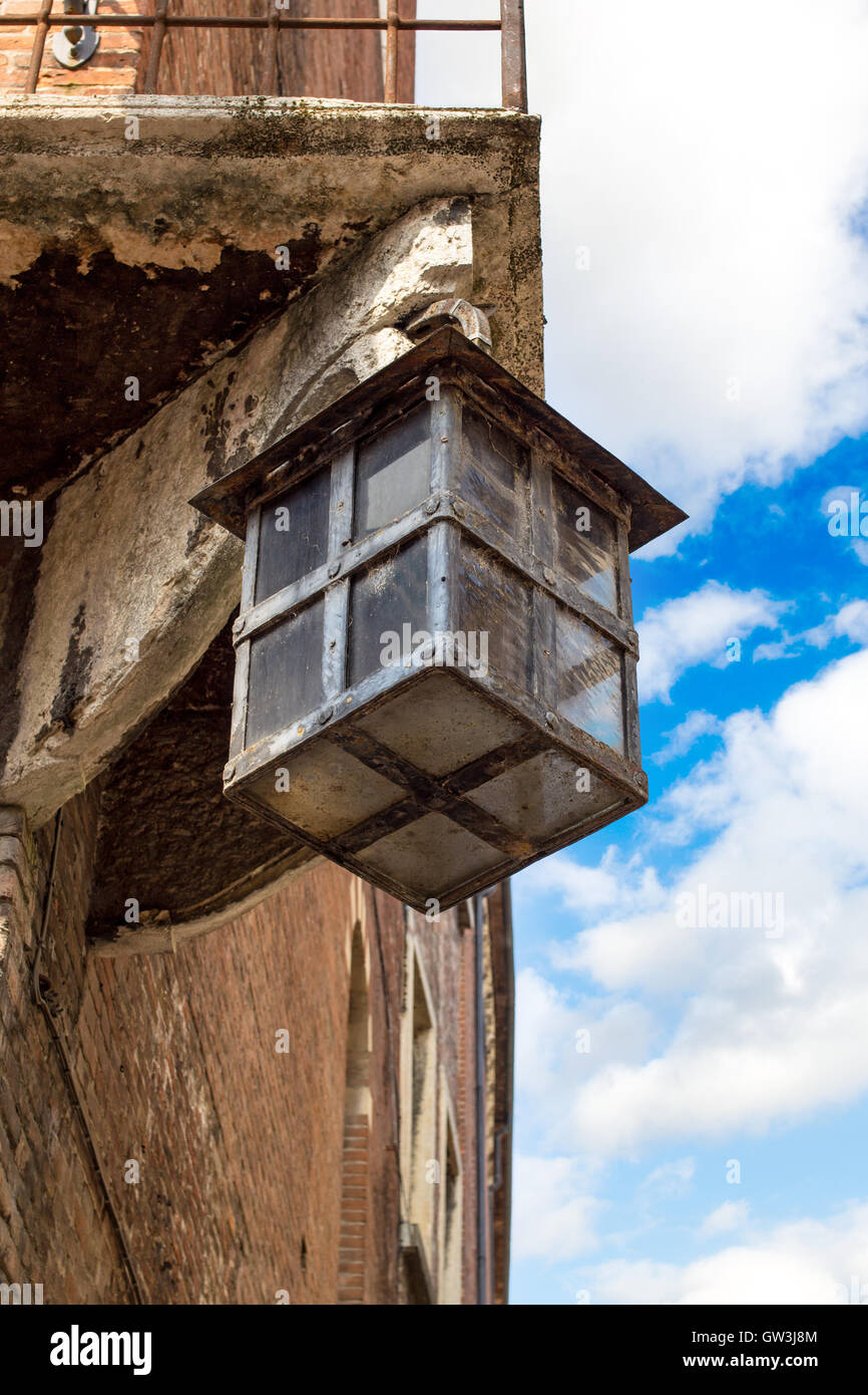 Old medieval street lantern Stock Photo
