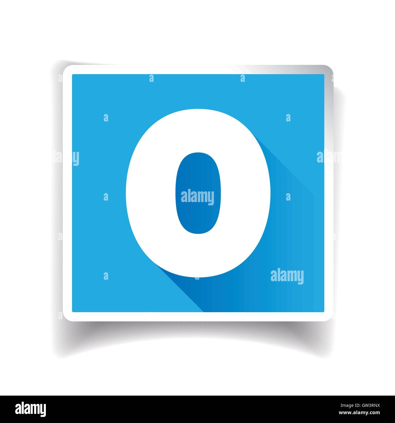 Number zero label or number icon Stock Vector Image & Art - Alamy