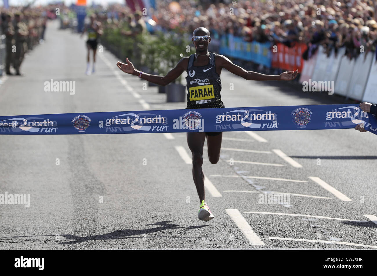 Great north run finish line hi res stock photography and images