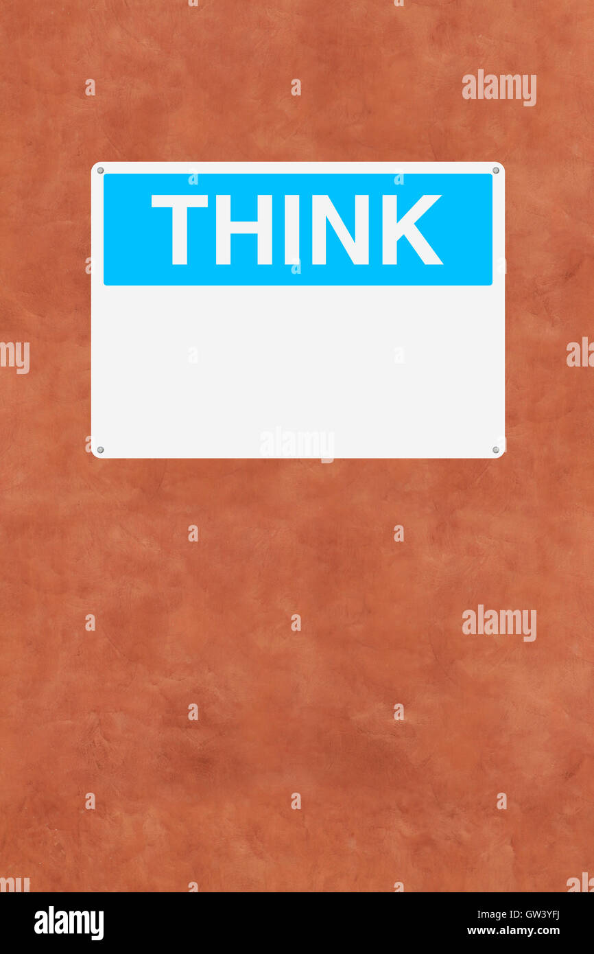 Sign think hi-res stock photography and images - Alamy