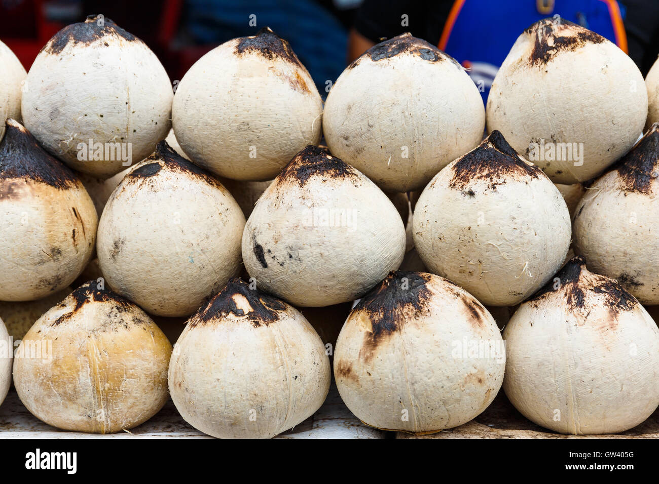 Young coconut drinks on street Stock Photo Alamy