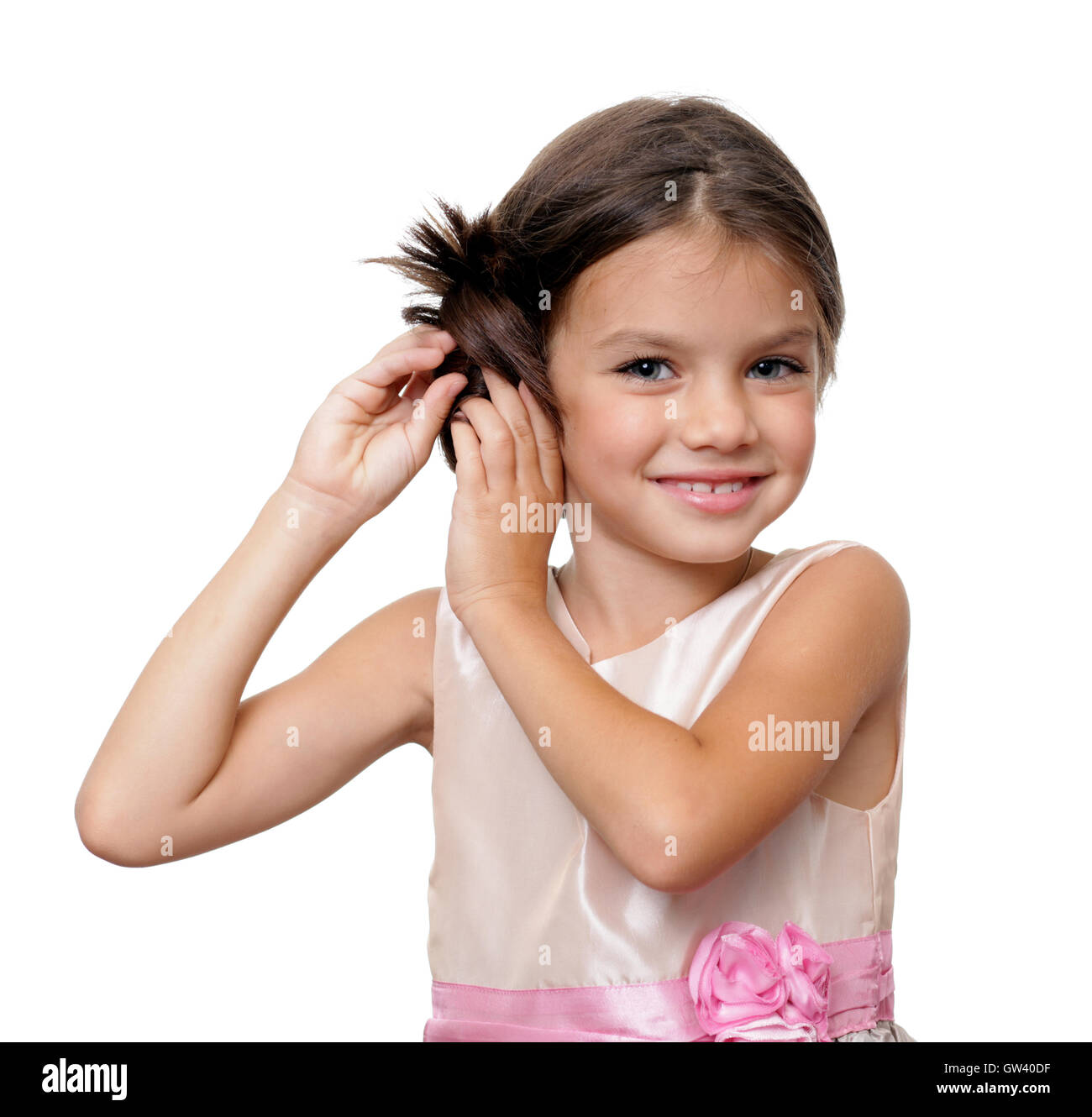 little girl in a dress Stock Photo Alamy