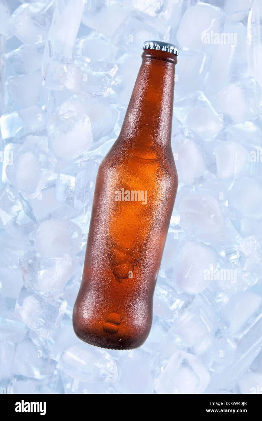 One cold beer Stock Photo
