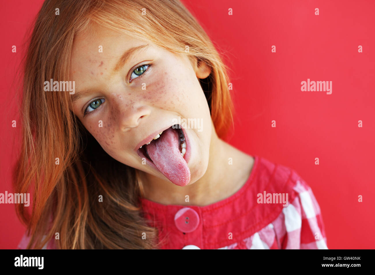 Redheaded Child Stock Photo Alamy