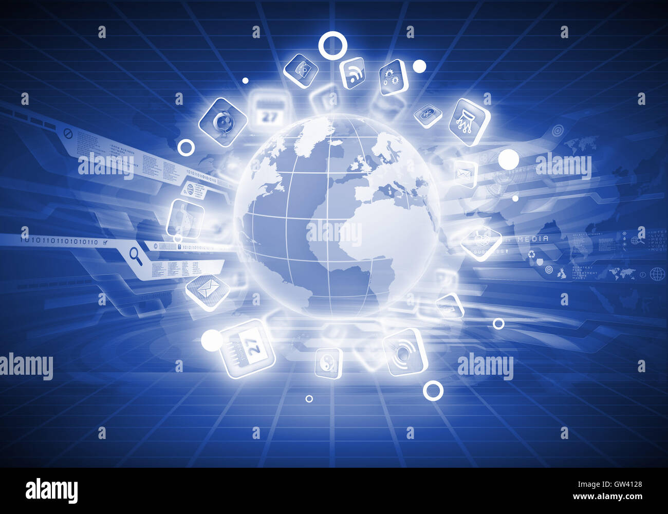 Digital globe image Stock Photo Alamy