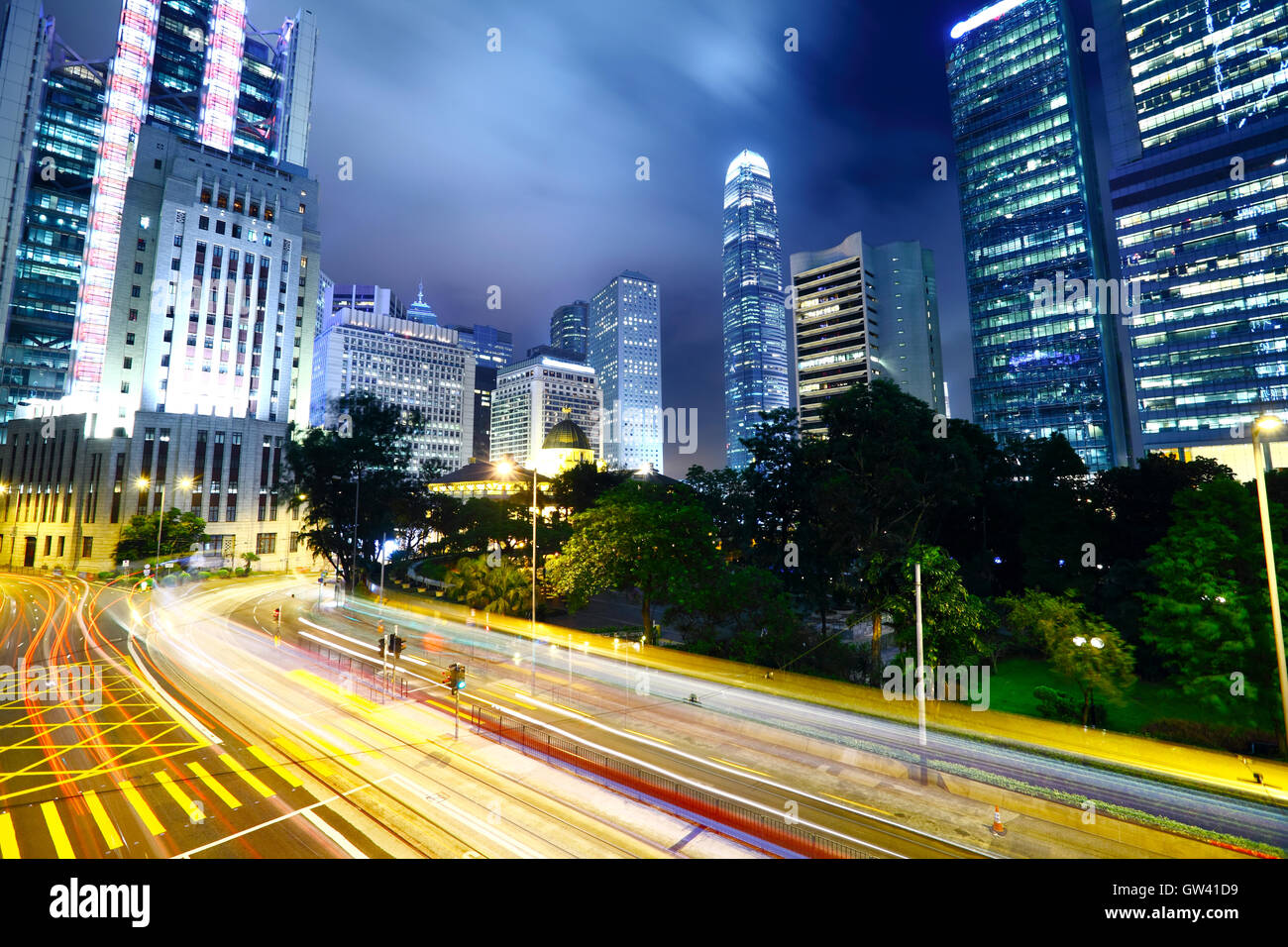 Cityscape in Hong Kong Stock Photo - Alamy