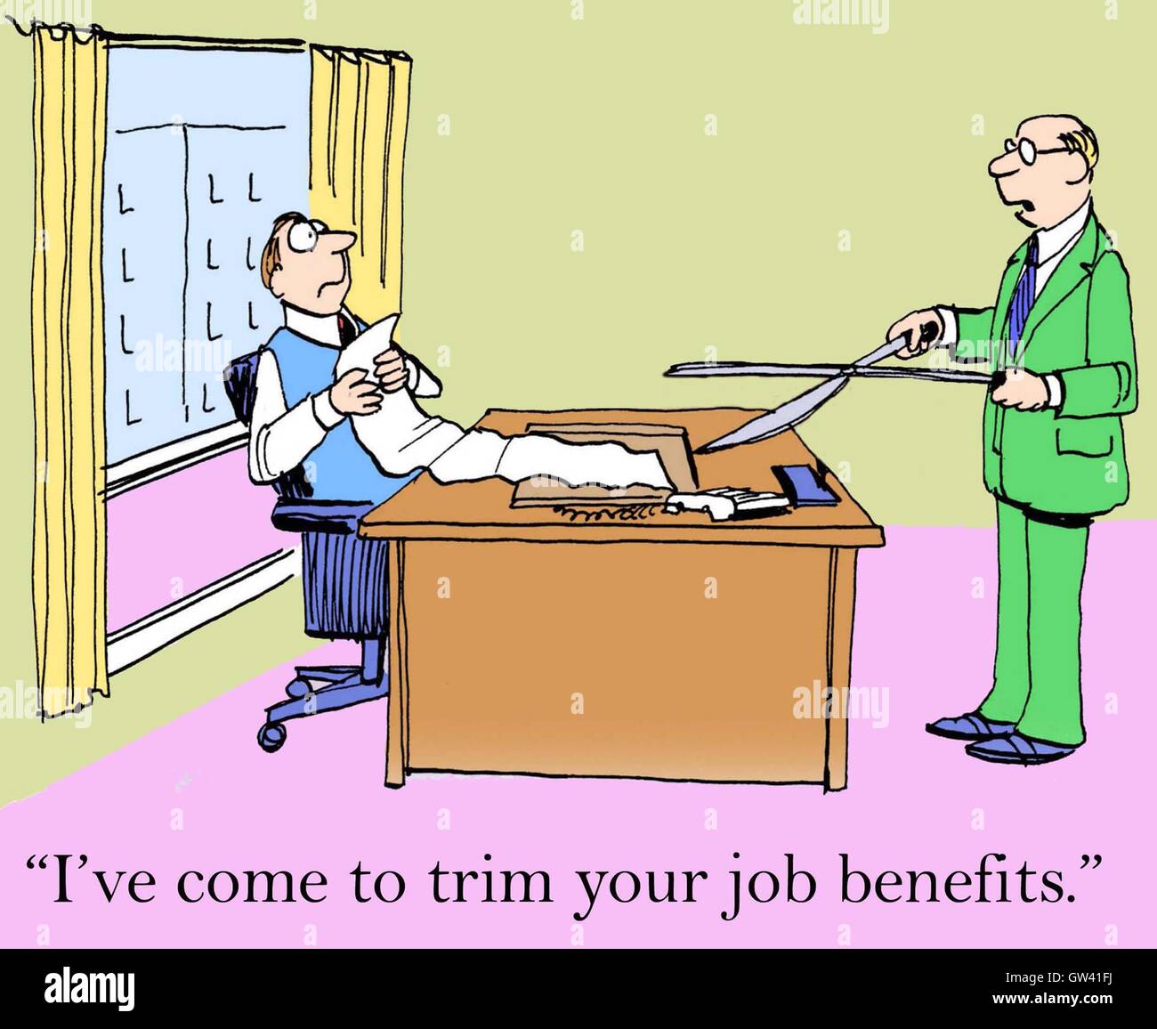 Cutting Job Benefits Stock Photo Alamy