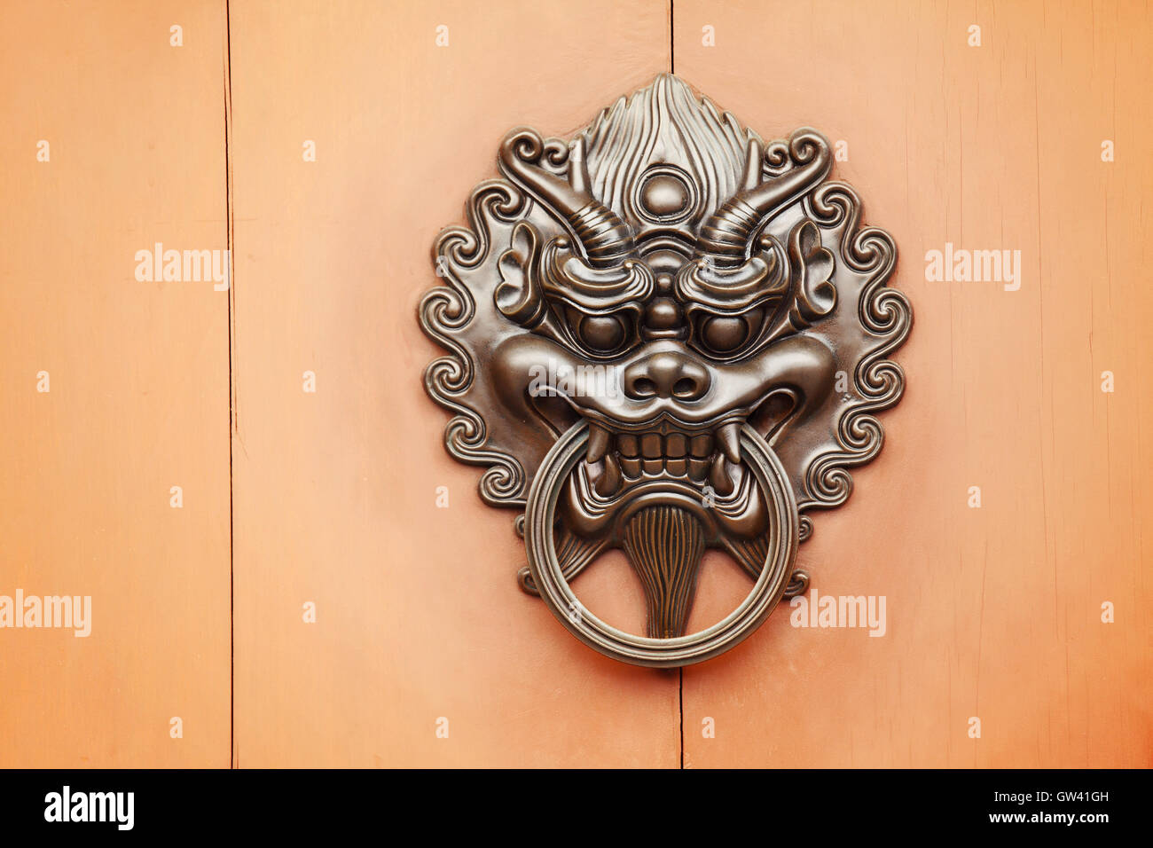 lion door knob Stock Photo Alamy