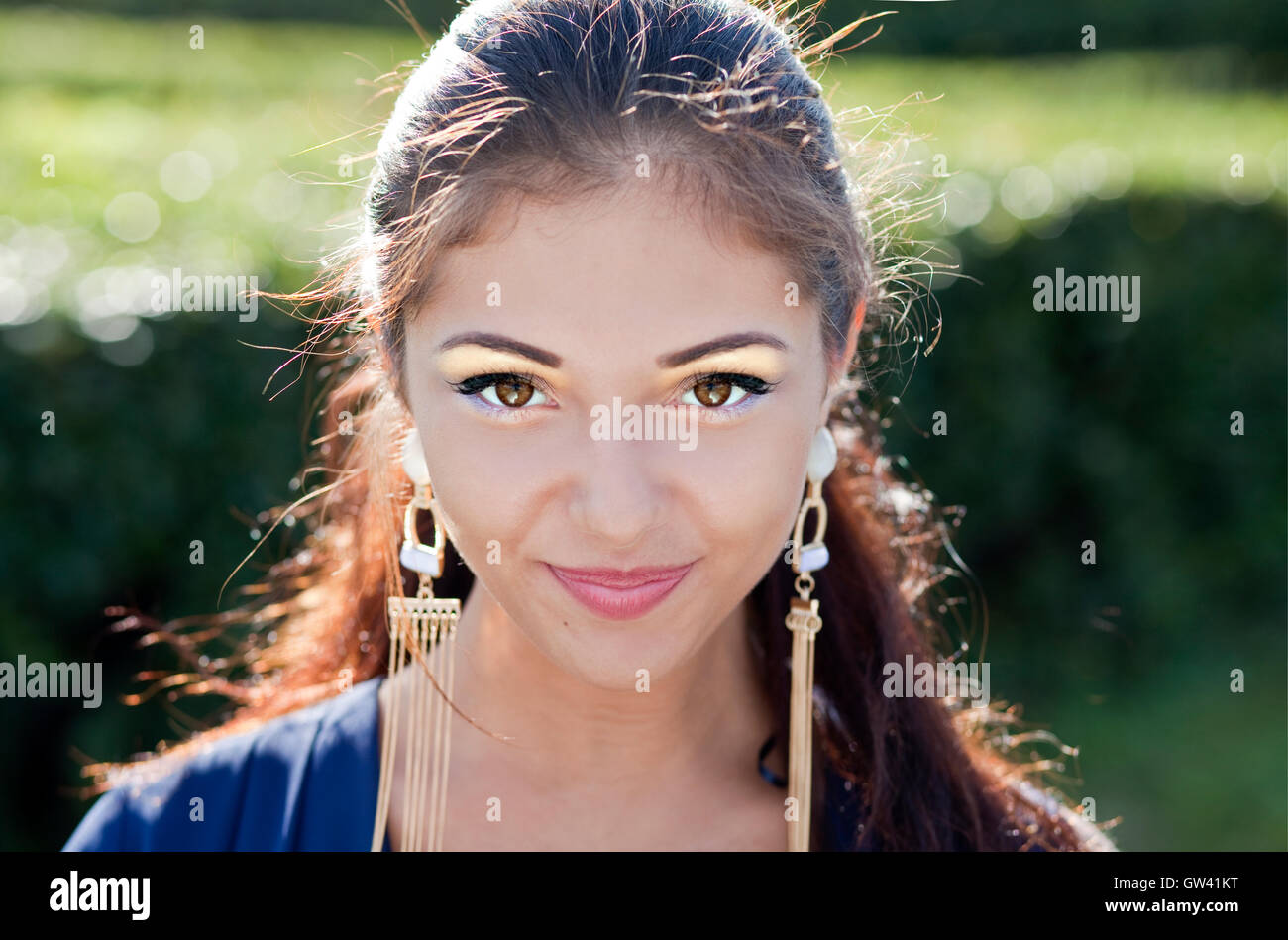 Beautiful young woman Stock Photo