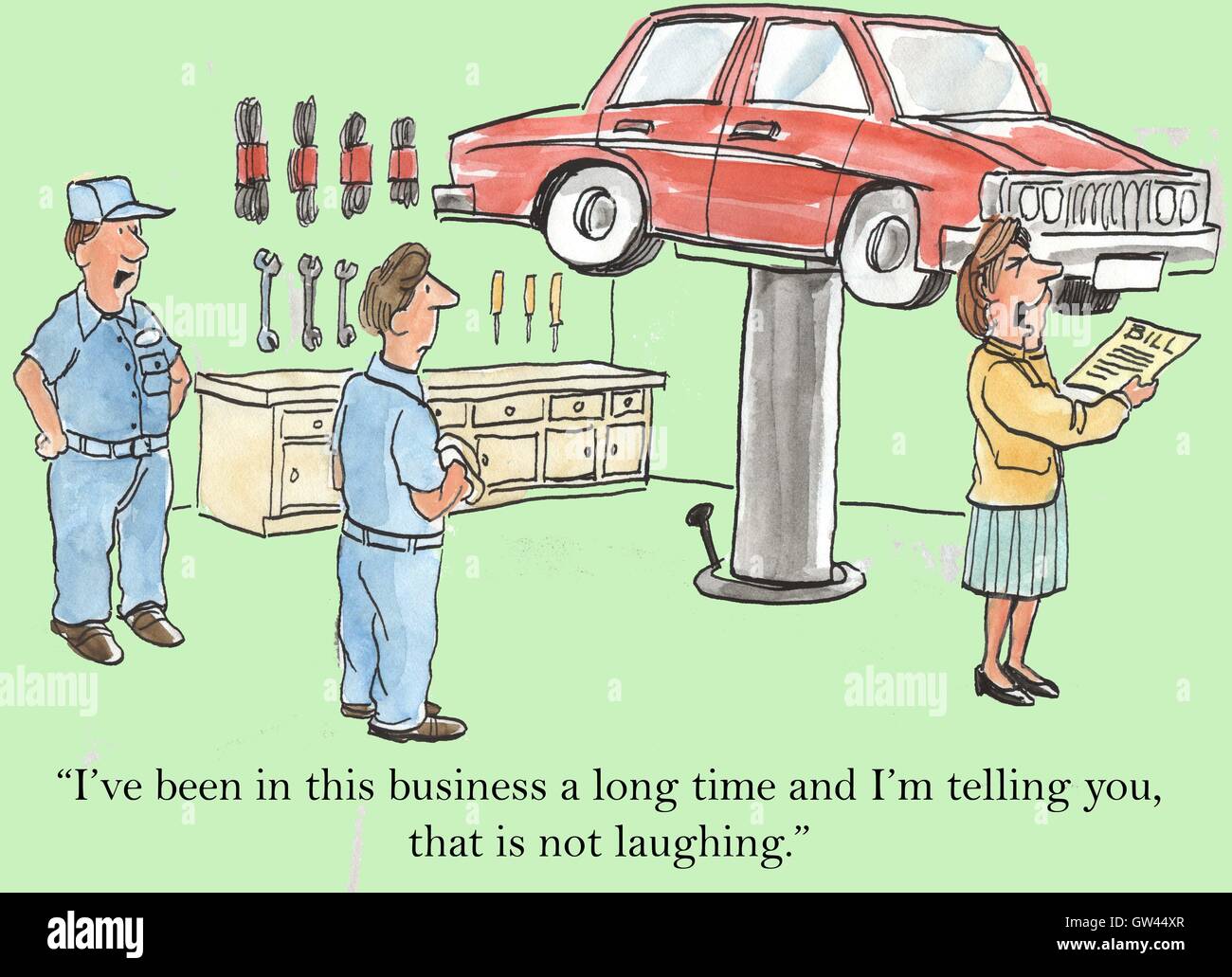Auto mechanic cartoon hi-res stock photography and images - Alamy