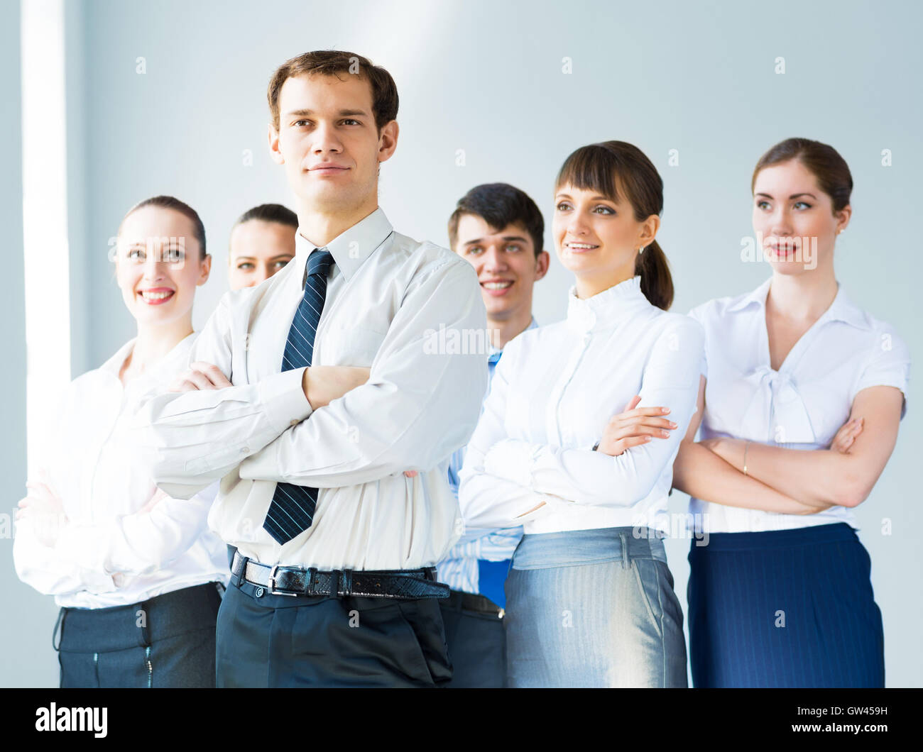 Teamwork female business leader hi-res stock photography and images - Alamy