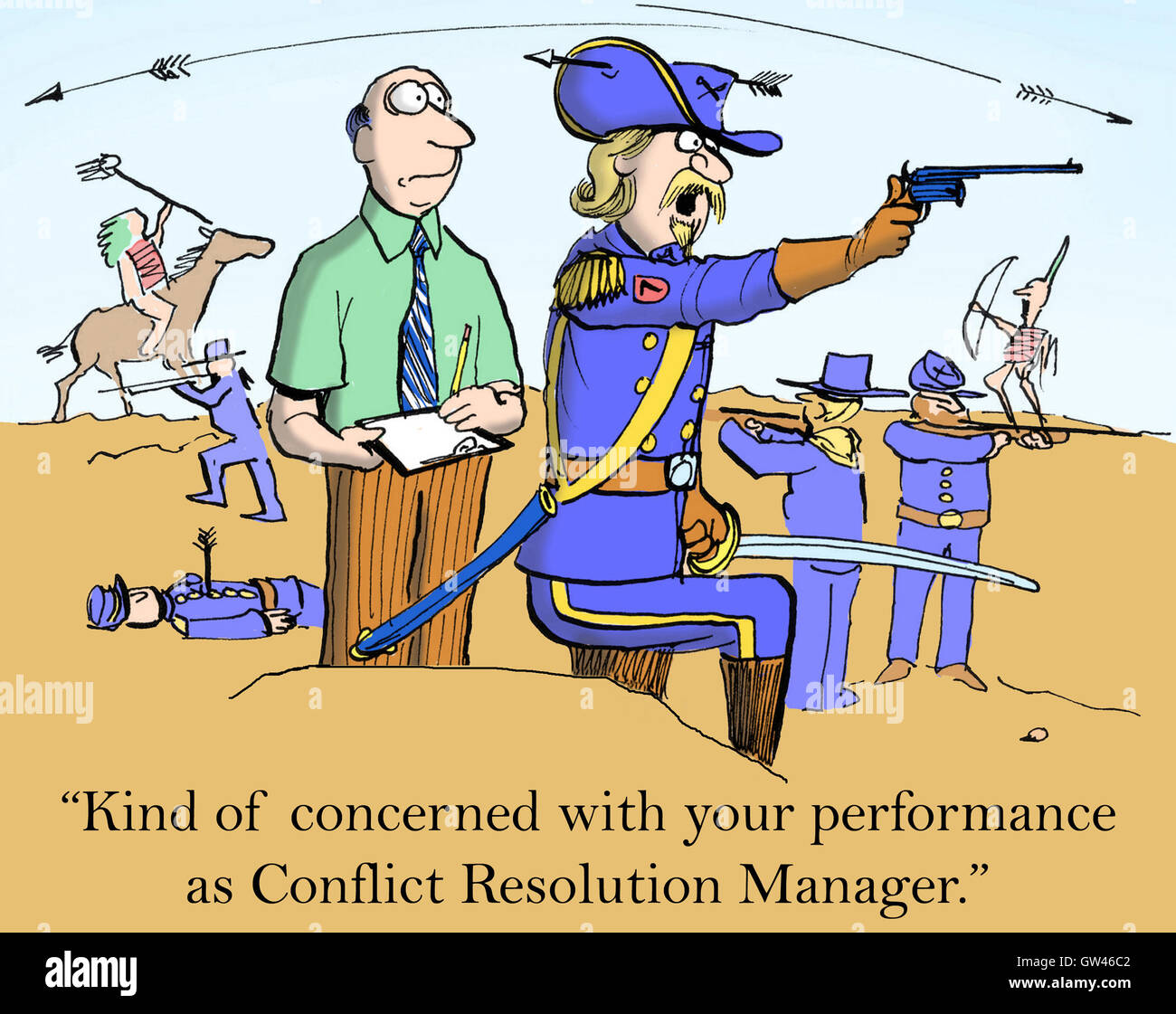 Conflict resolution cartoon hi-res stock photography and images - Alamy