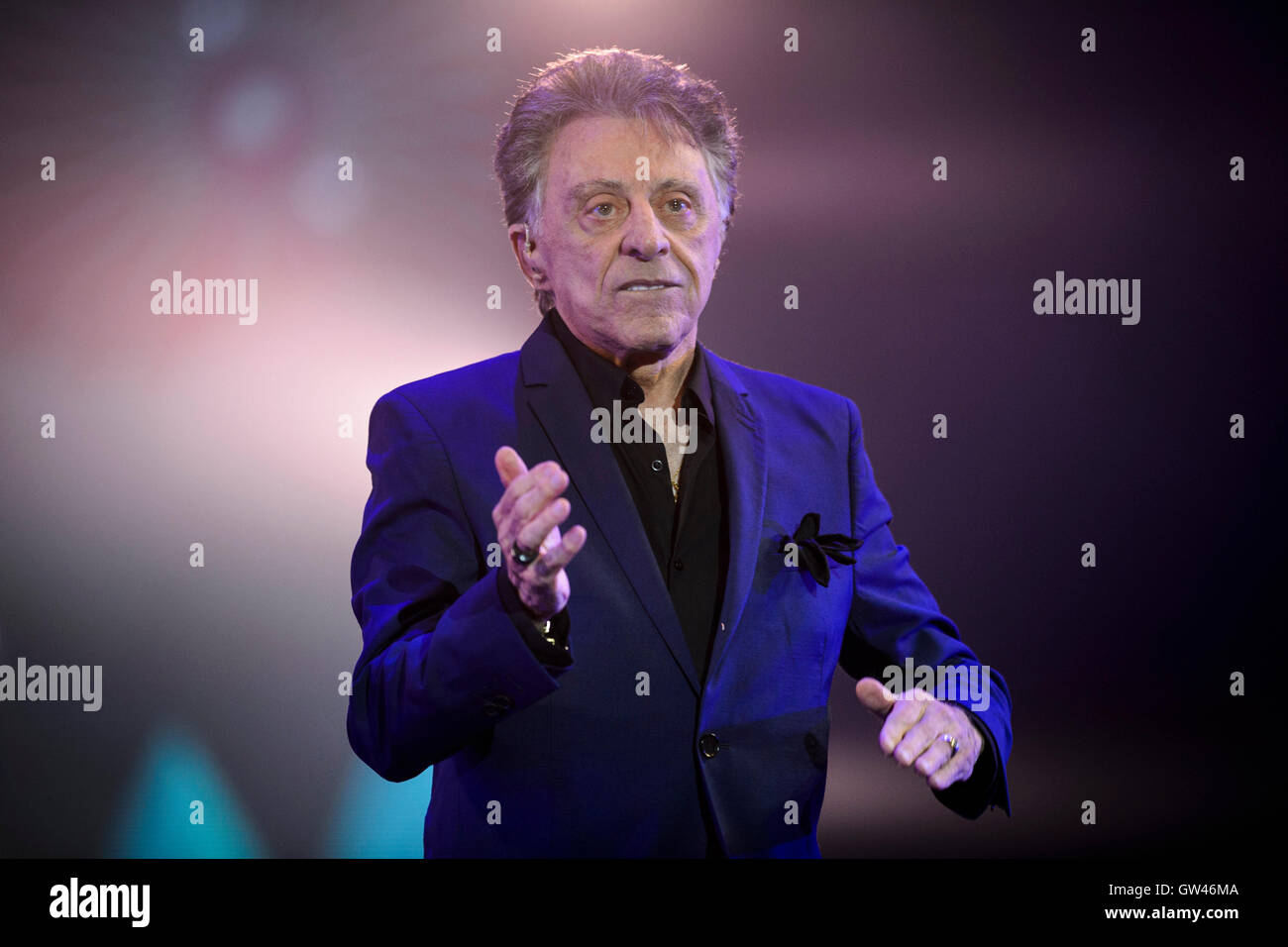 Frankie Valli performing at BBC Proms in the Park in Hyde Park, London