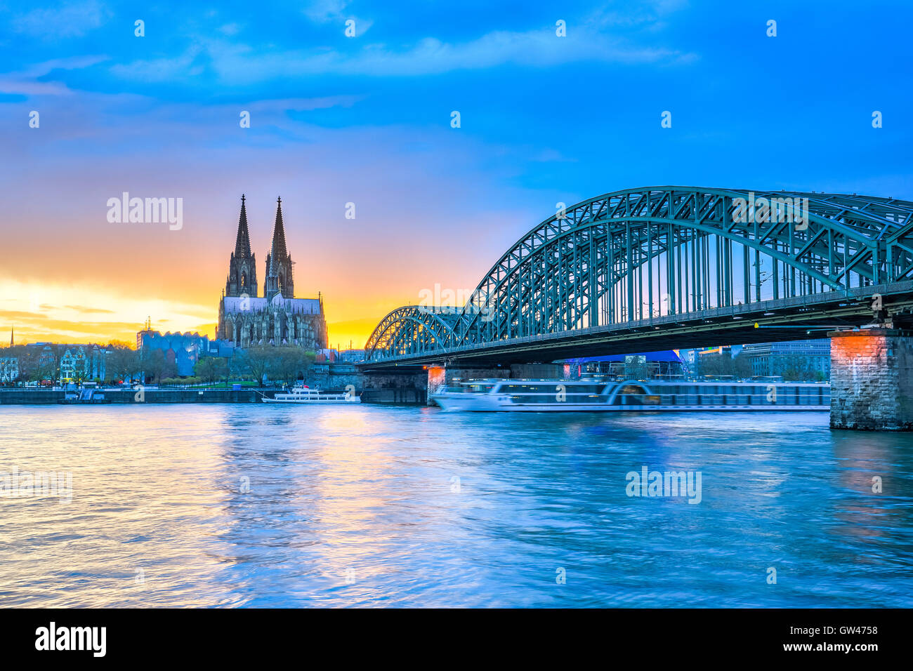 The Cologne Cathedral in Cologne, Germany. Stock Photo