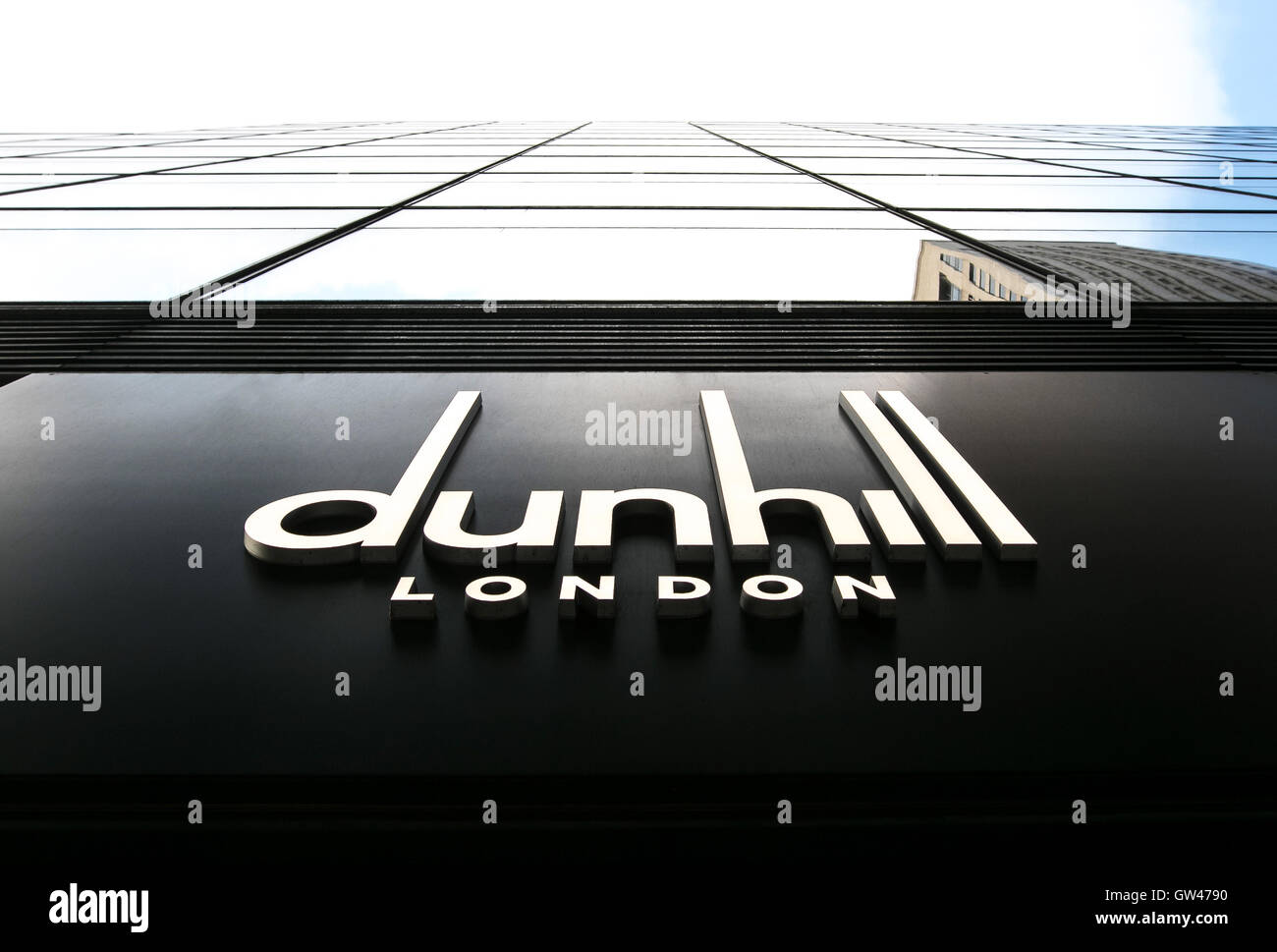 A store front for Dunhill London. Stock Photo