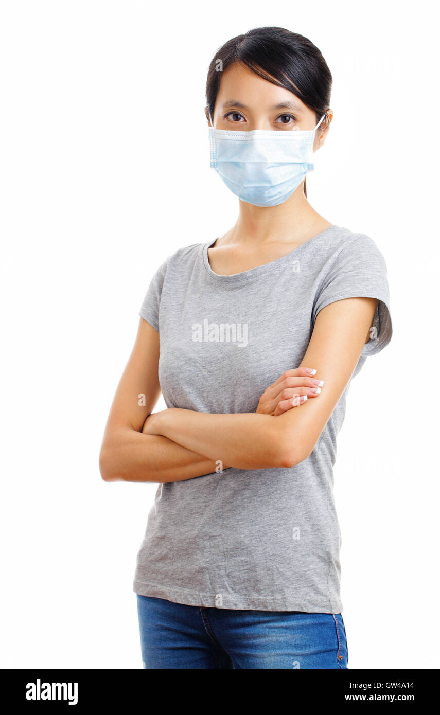 Woman wearing face mask hi-res stock photography and images - Alamy