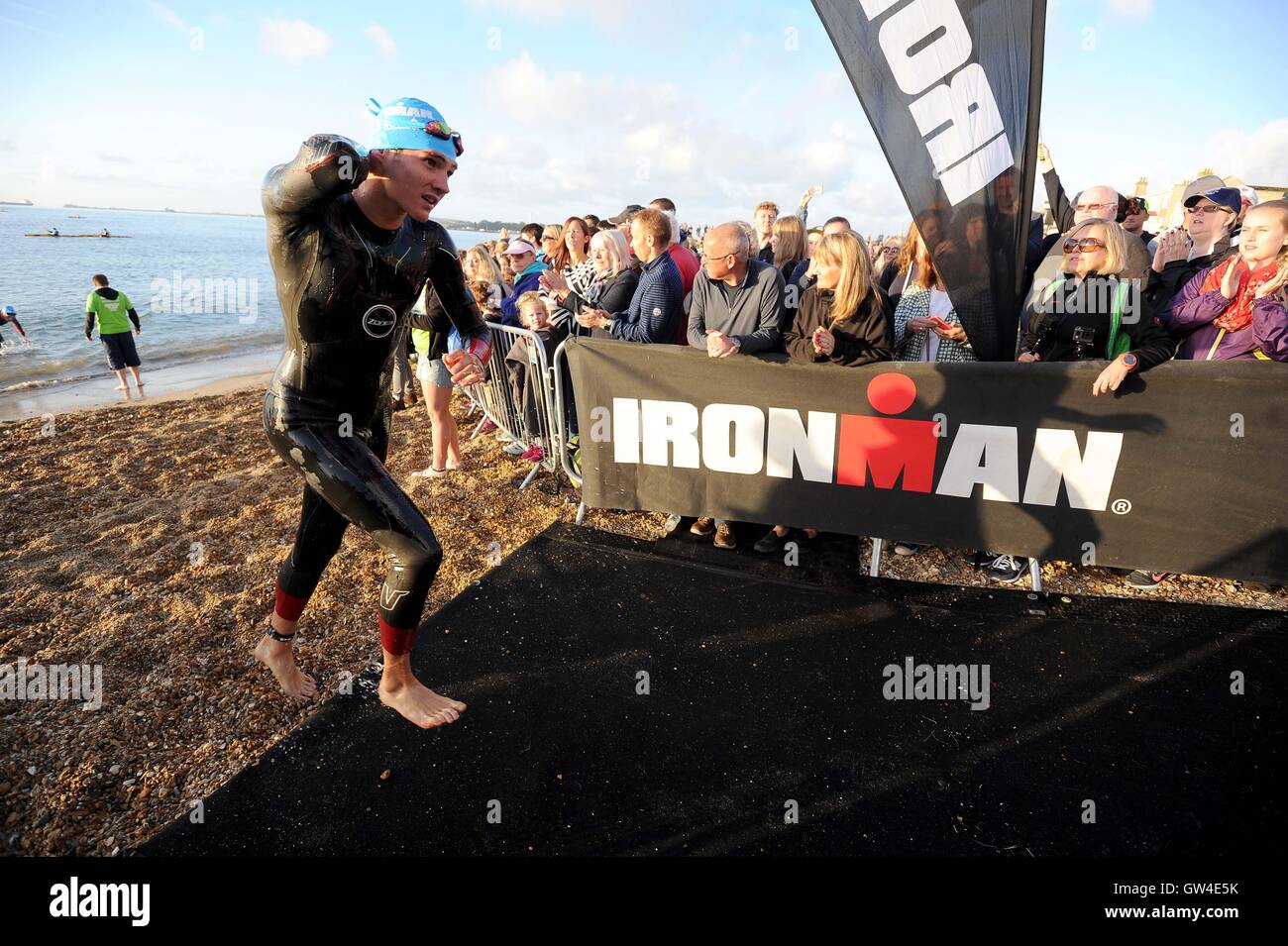 Weymouth, Dorset, UK. 11th September, 2016. Ironman competition, Weymouth, Dorset, UK Credit:  Dorset Media Service/Alamy Live News Stock Photo