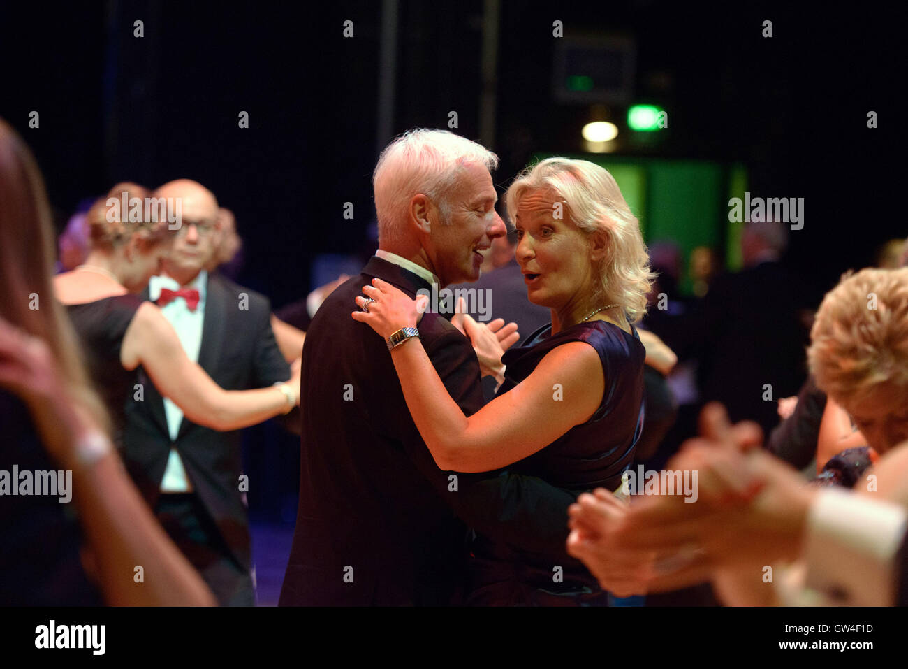Leipzig, Germany. 10th Sep, 2016. Matthias Mueller, chairman of Volkswagen  AG, and his partner Barbara Rittner, captain of the German Tennis Fed Cup  team, dancing at the Opera Ball in Leipzig, Germany,