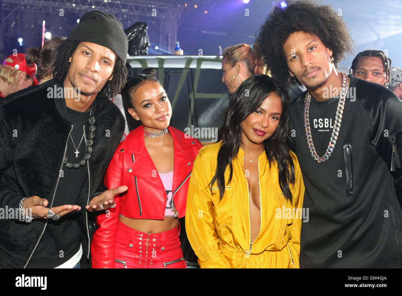 New York Ny September 10 16 Les Twins Karrueche Tran Stock Photo Alamy