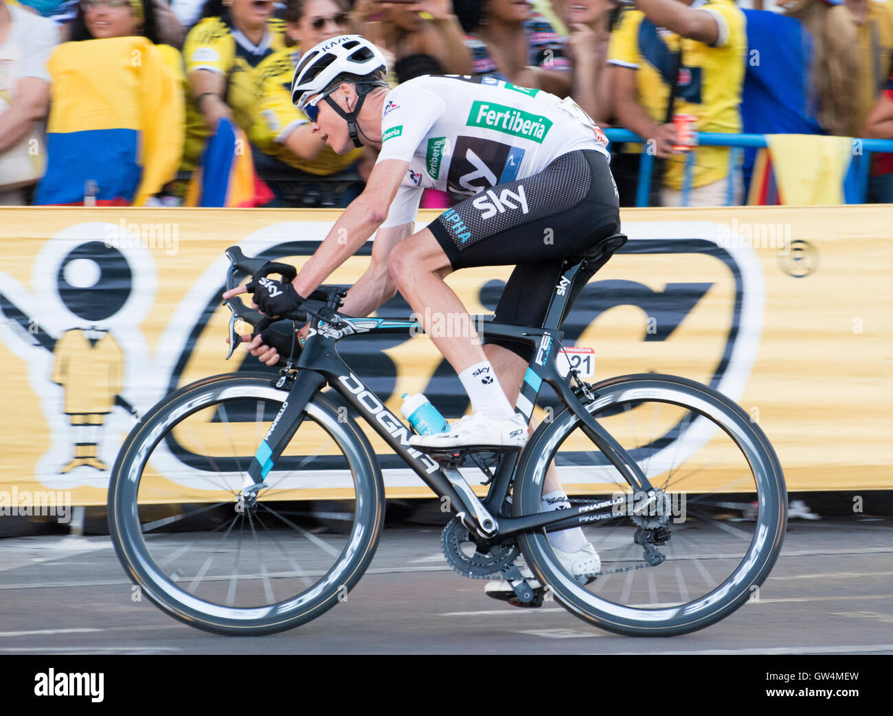 Madrid Spain 11th September 16 Chris Froome Team Sky Rides During The 21st Stage Of Cycling Race La Vuelta A Espana Tour Of Spain Between Las Rozas And Madrid On 11 September Madrid Spain 11th September 16 Chris Froome Team Sky Rides During The 21st Stage Of Cycling Race La Vuelta A Espana Tour Of Spain Between Las Rozas And Madrid On 11 September