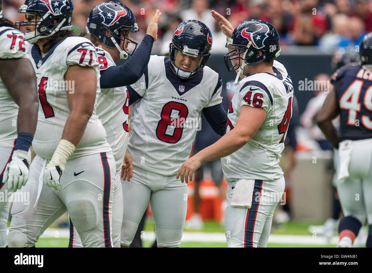 Houston, Texas, USA. 11th Sep, 2016. Houston Texans kicker Nick Novak