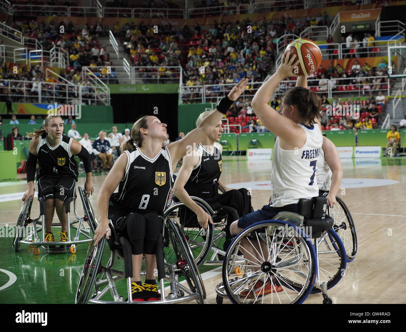 Rio 2016 Paralympics, womans wheelchair basketball pool match between