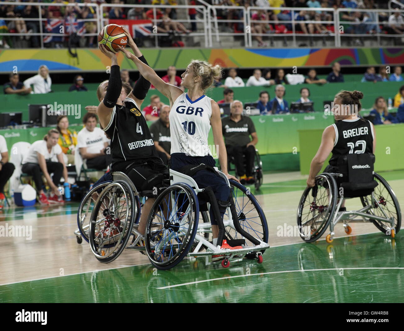 Rio 2016 Paralympics, womans wheelchair basketball pool match between
