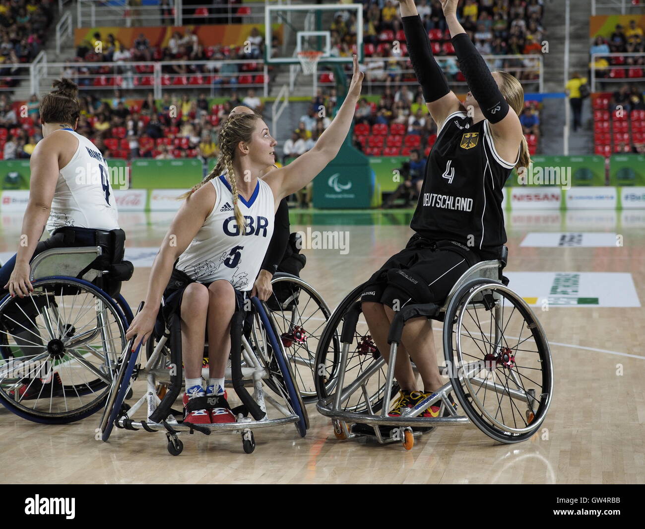 Rio 2016 Paralympics, womans wheelchair basketball pool match between