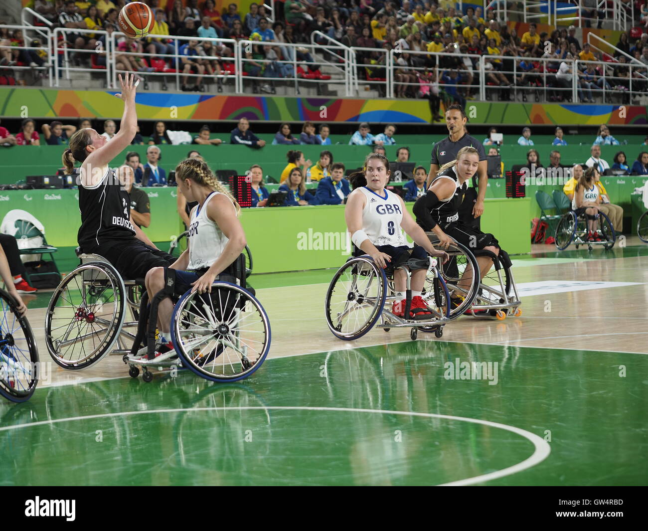Rio 2016 Paralympics, womans wheelchair basketball pool match between